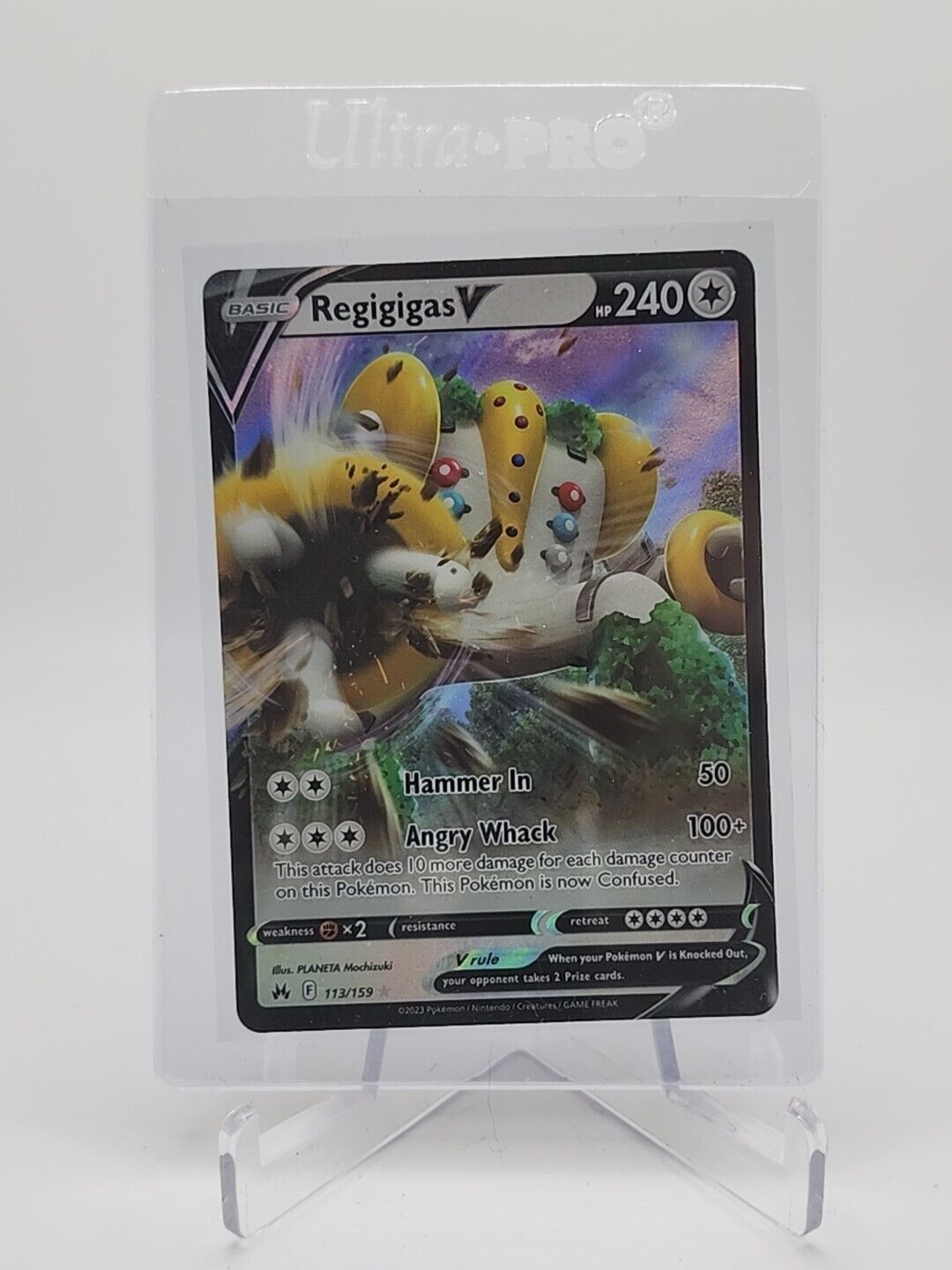 Regigigas V 113/159 Pokémon TGC Crown Zenith