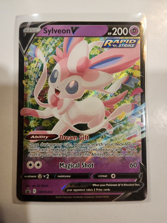 Sylveon V SWSH202 - Black Star Promo - Ultra Rare Holo Pokemon Card Near Mint