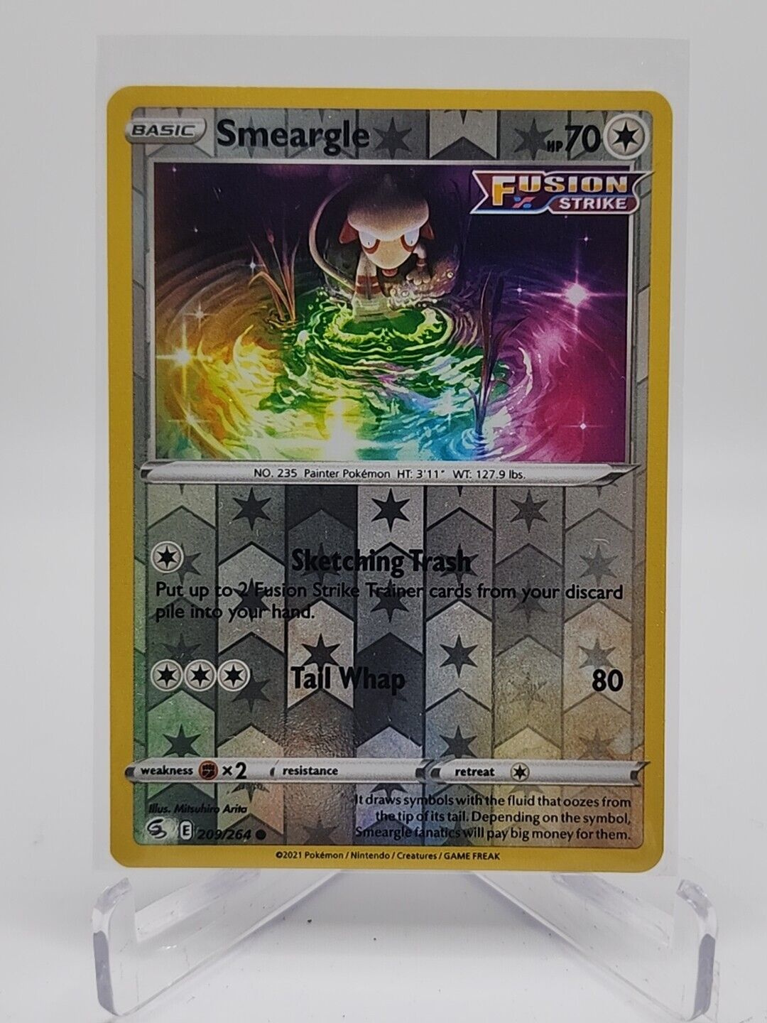 Smeargle [Reverse Holo]  209/264 Pokémon TCG Fusion Strike