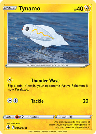 Tynamo  95/264 Pokémon TCG Fusion Strike