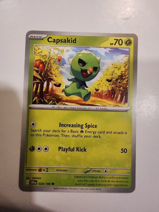 Capsakid 28/198 Pokémon TGC Scarlet & Violet