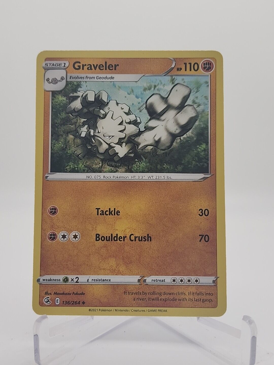 Graveller 136/264 Pokémon TGC Fusion Strike