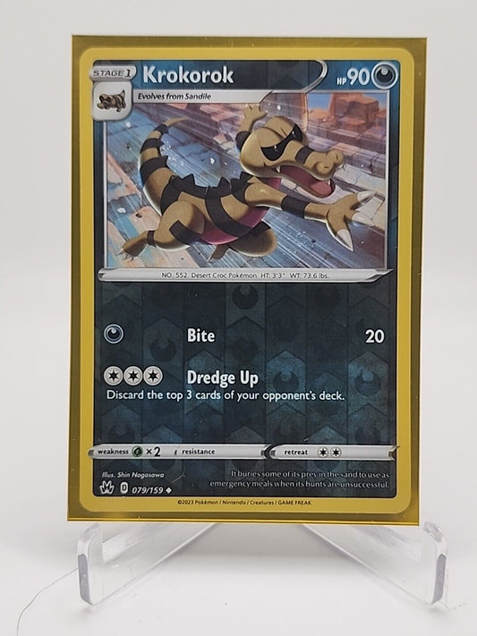 Krokorok [Reverse Holo]  79/159 Pokémon TCG Crown Zenith