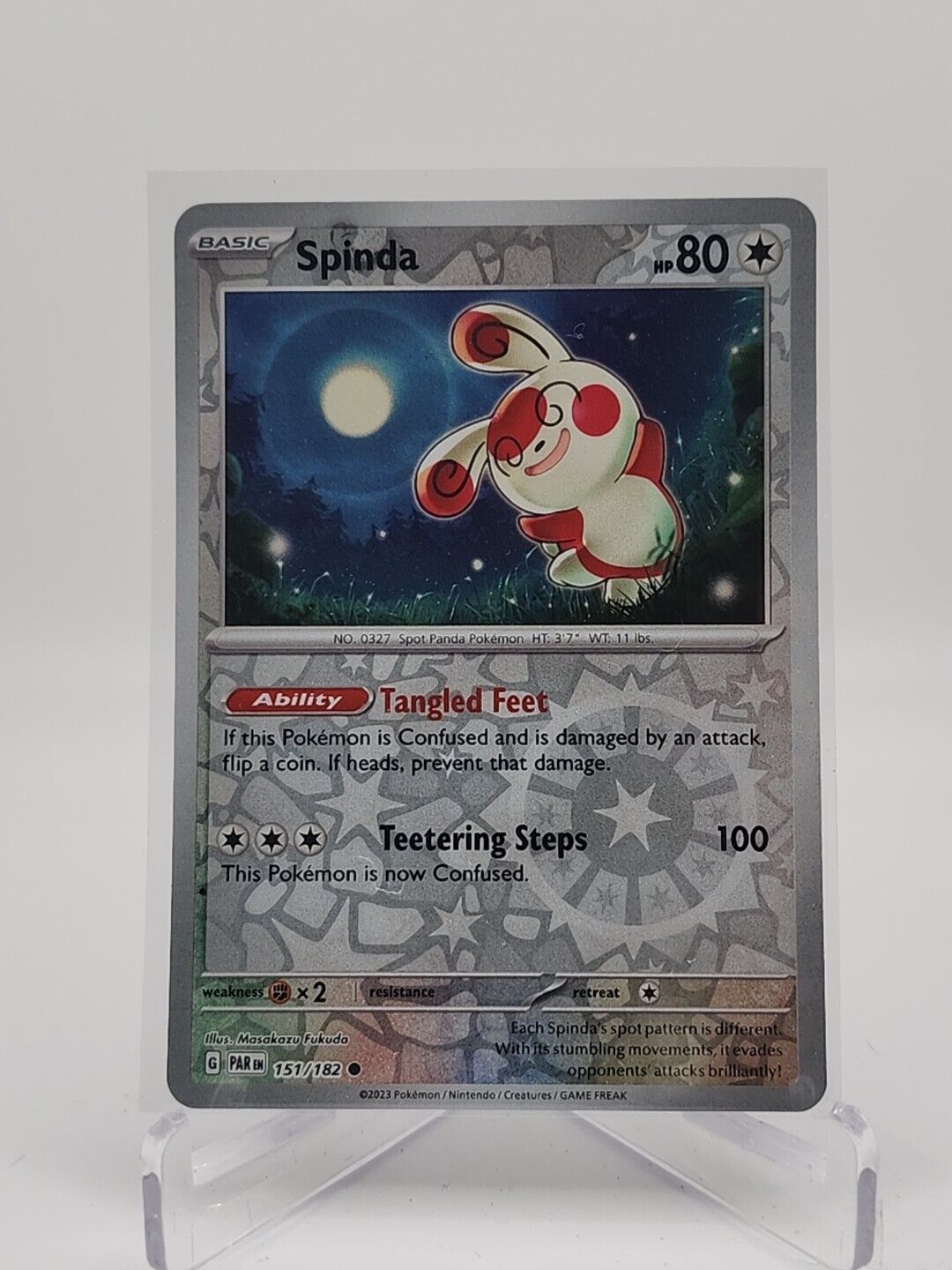 Spinda [Reverse Holo]  151/182 Pokémon TCG Paradox Rift