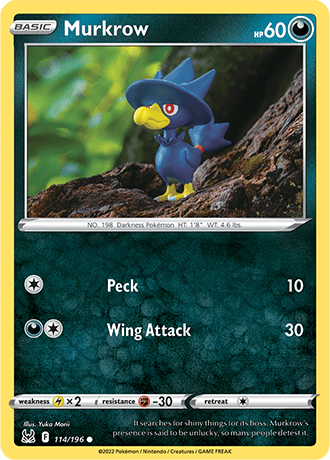 Murkrow  114/196 Pokémon TCG Lost Origin