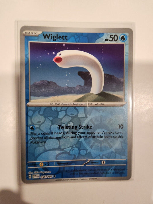 Wiglett [Reverse Holo] 55/198 Pokémon TGC Scarlet & Violet