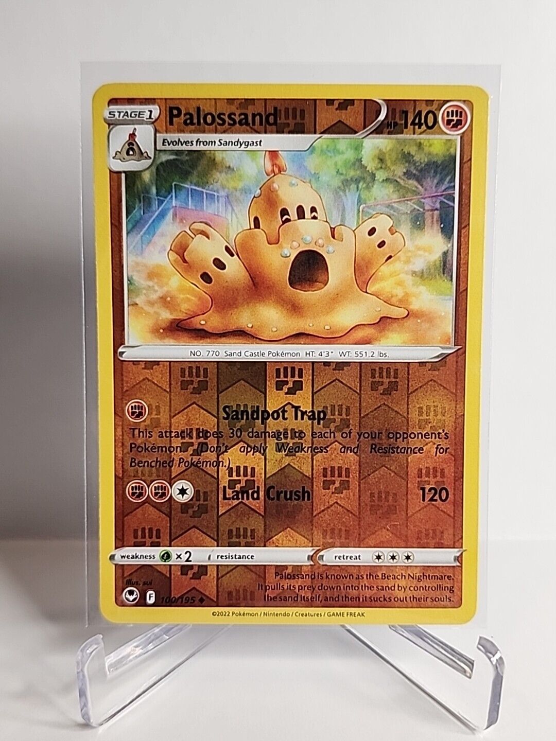 Palossand [Reverse Holo] 100/195 Pokémon Cards Silver Tempest