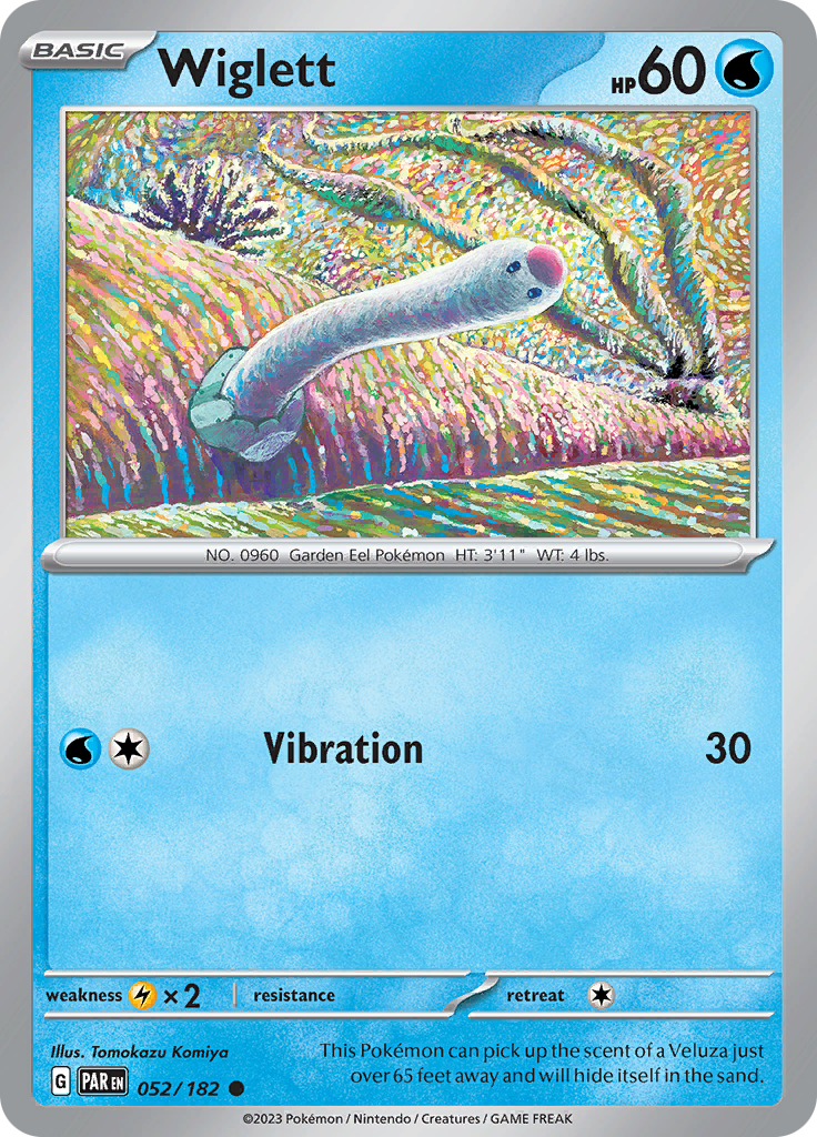 Wiglett  52/182 Pokémon TCG Paradox Rift