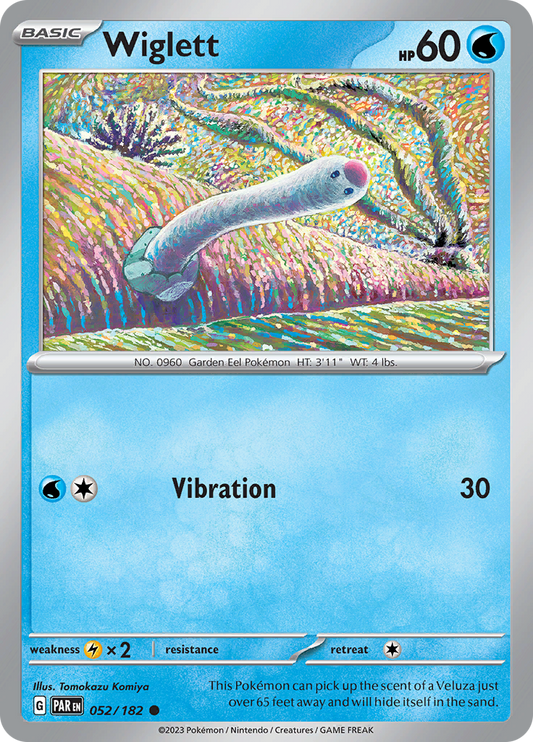 Wiglett  52/182 Pokémon TCG Paradox Rift