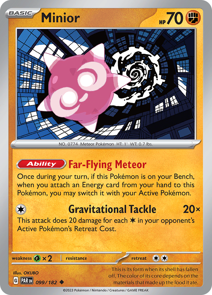 Minior  99/182 Pokémon TCG Paradox Rift