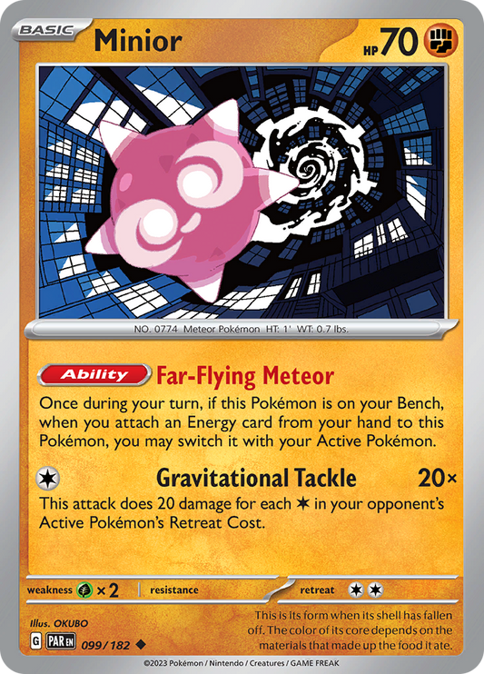 Minior  99/182 Pokémon TCG Paradox Rift