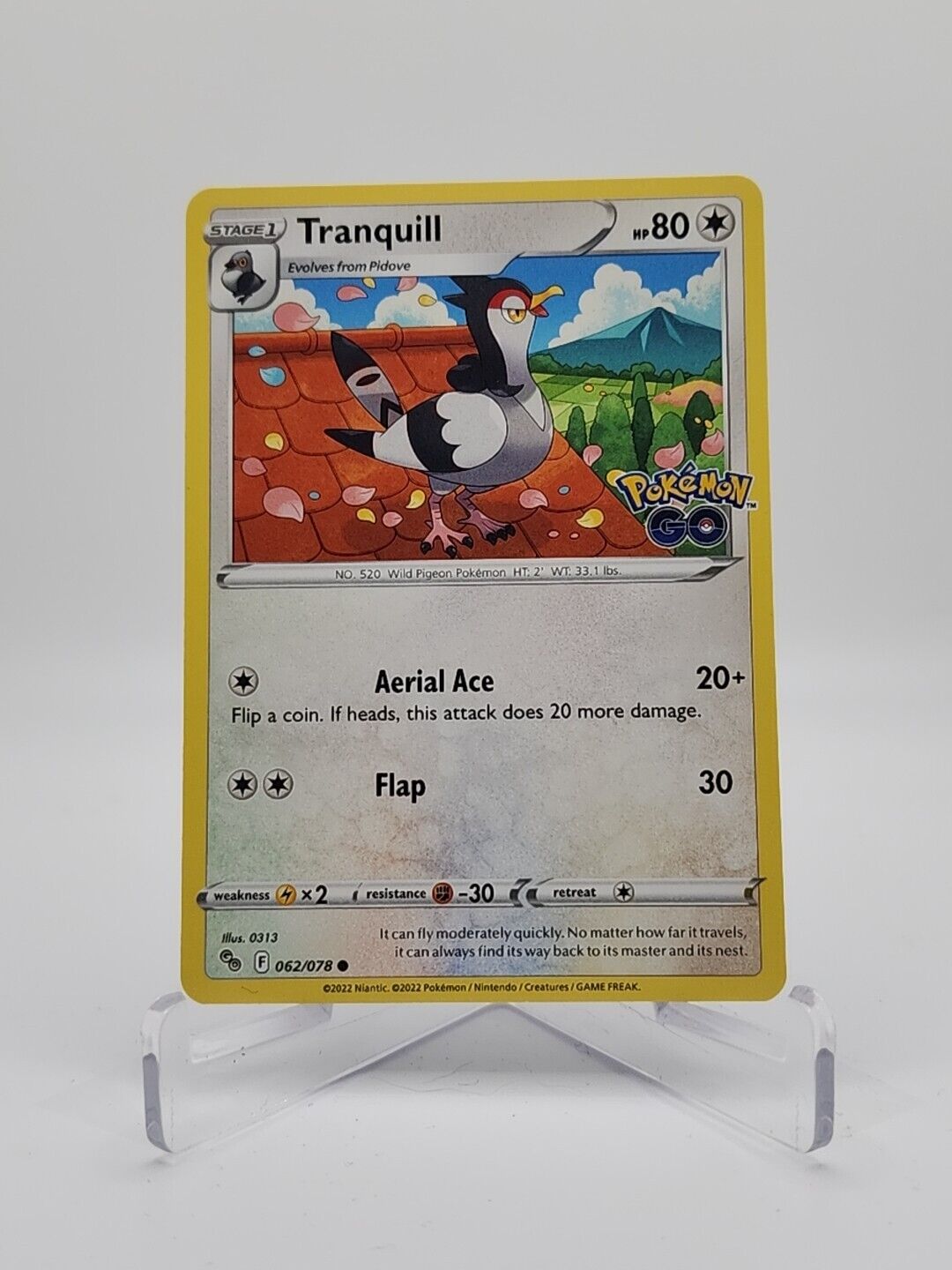 Tranquill 62/78 Pokémon TGC Pokemon Go