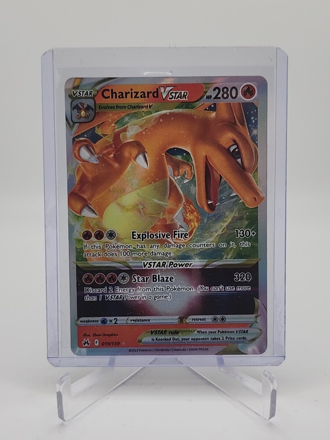 Charizard VSTAR 19/159 Pokémon TGC Crown Zenith