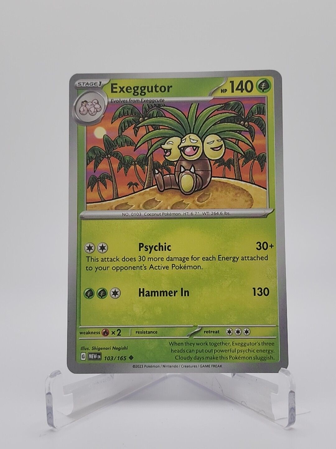 103/165 Exeggutor  Pokémon TGC Scarlet & Violet - 151