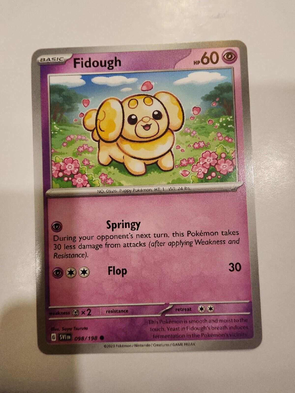 Fidough 98/198 Pokémon TGC Scarlet & Violet