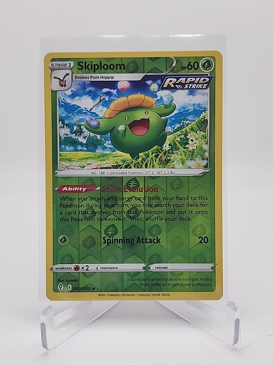 Skiploom [Reverse Holo]  3/203 Pokémon TCG Evolving Skies