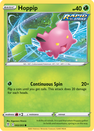 Hoppip  2/203 Pokémon TCG Evolving Skies