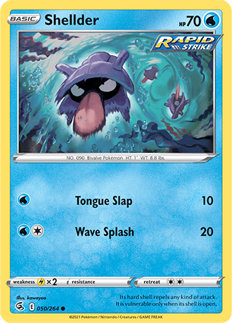 Shellder  50/264 Pokémon TCG Fusion Strike