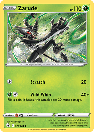 Zarude  27/264 Pokémon TCG Fusion Strike