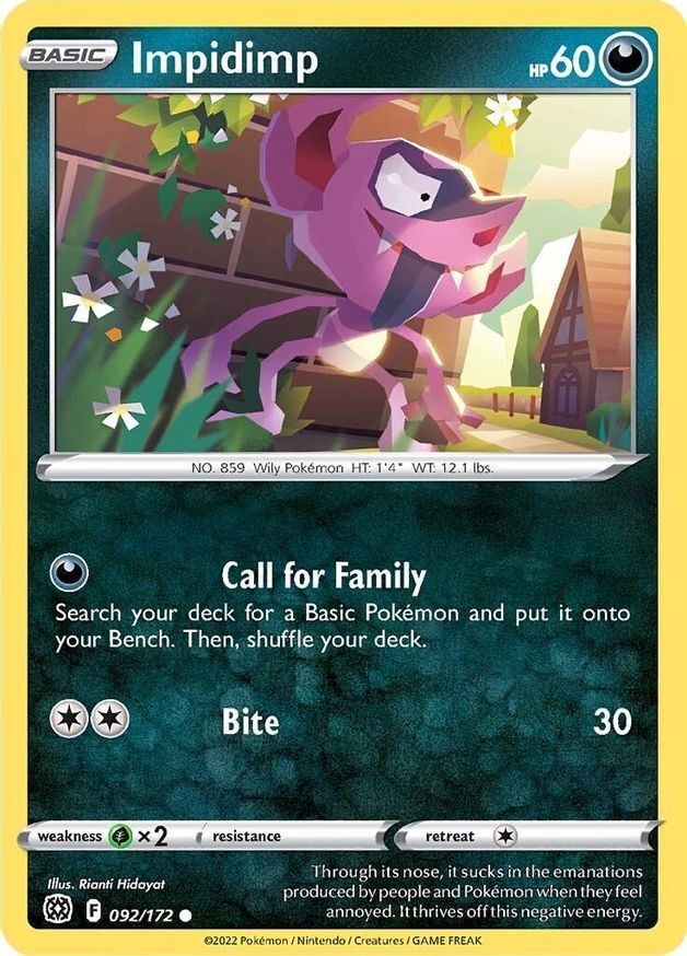 Impidimp  92/172 Pokémon TCG Brilliant Stars