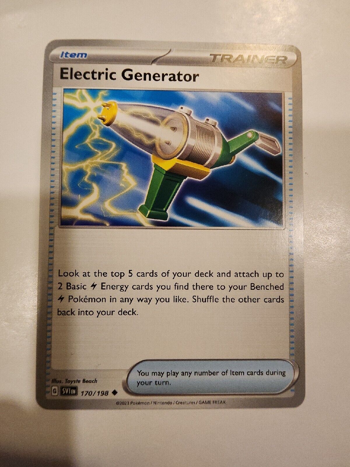 Electric Generator 170/198 Pokémon TGC Scarlet & Violet