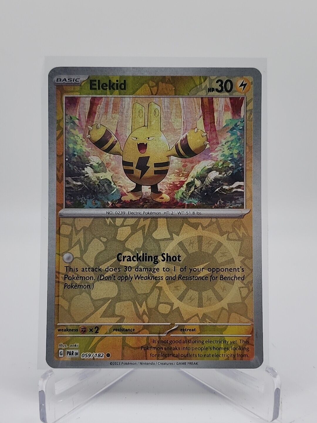 Elekid [Reverse Holo]  59/182 Pokémon TCG Paradox Rift