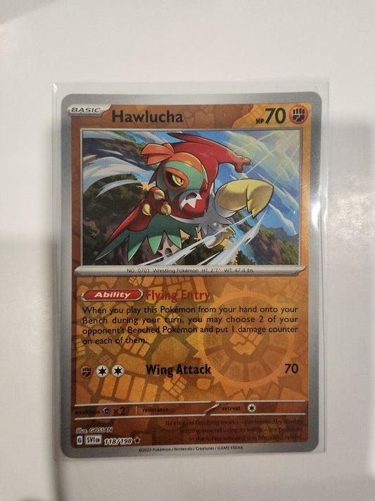 Hawlucha [Reverse Holo] 118/198 Pokémon TGC Scarlet & Violet