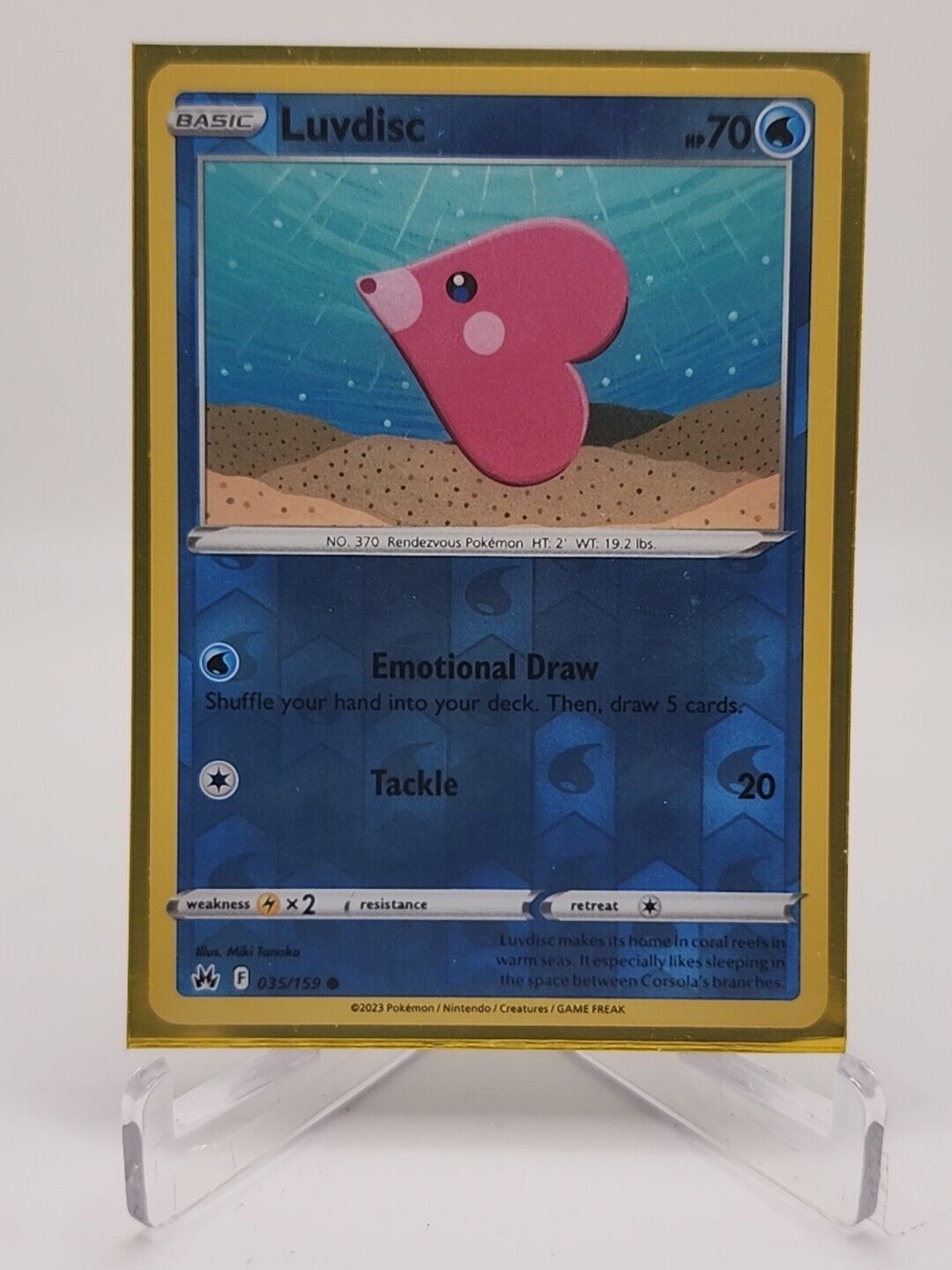 Luvdisc [Reverse Holo]  35/159 Pokémon TCG Crown Zenith