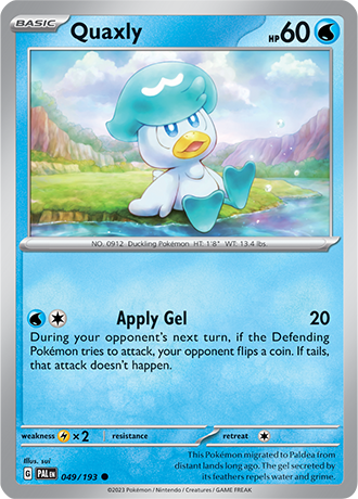 Quaxly  49/193 Pokémon TCG Paldea Evolved