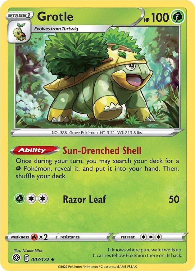 Grotle  7/172 Pokémon TCG Brilliant Stars