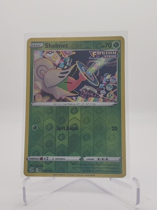 Shelmet [Reverse Holo] 13/264 Pokémon TGC Fusion Strike