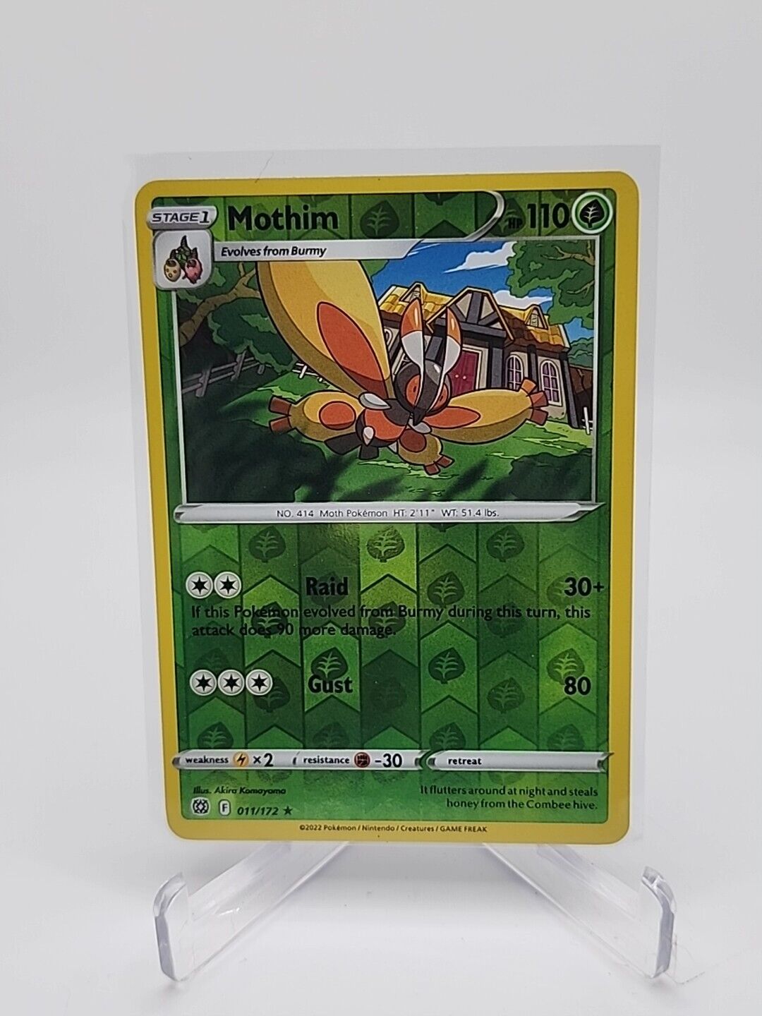 Mothim [Reverse Holo]  11/172 Pokémon TCG Brilliant Stars