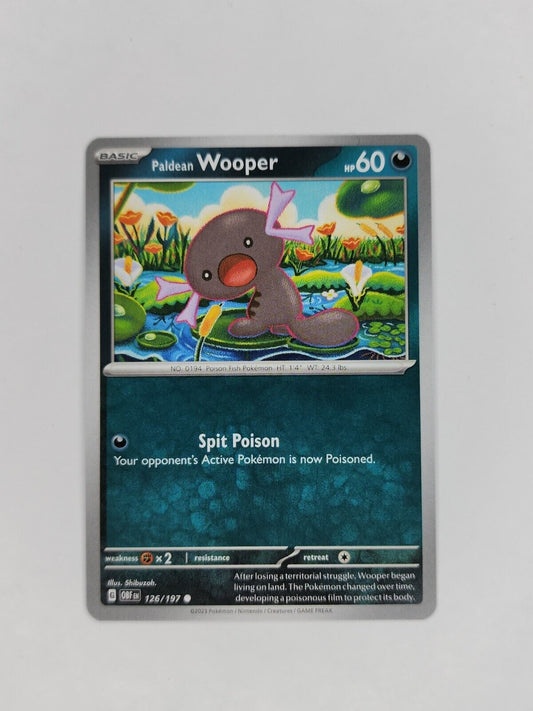 Paldean Wooper 126/197 Pokémon TGC Obsidian Flames