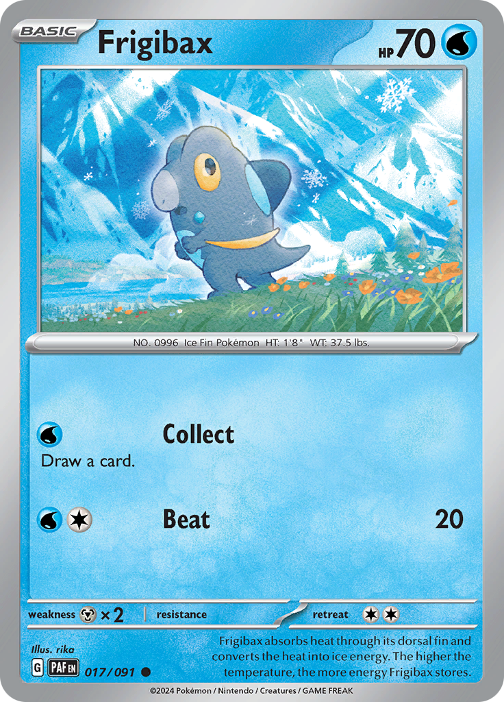 Frigibax  17/91 Pokémon TCG Paldean Fates