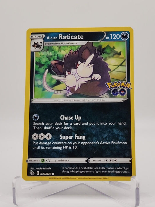 Alolan Raticate 42/78 Pokémon TGC Pokemon Go