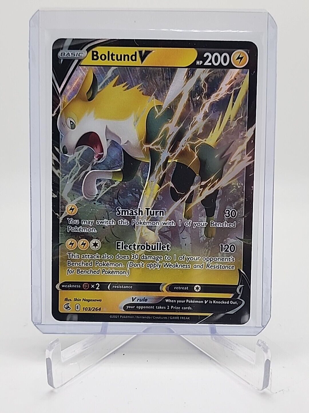 Boltund V  103/264 Pokémon TCG Fusion Strike