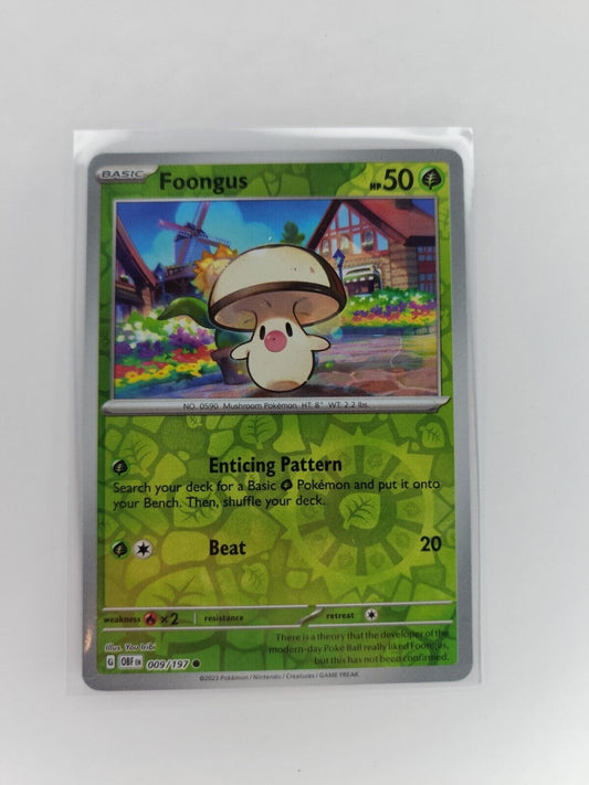 Foongus [Reverse Holo] 9/197 Pokémon TGC Obsidian Flames