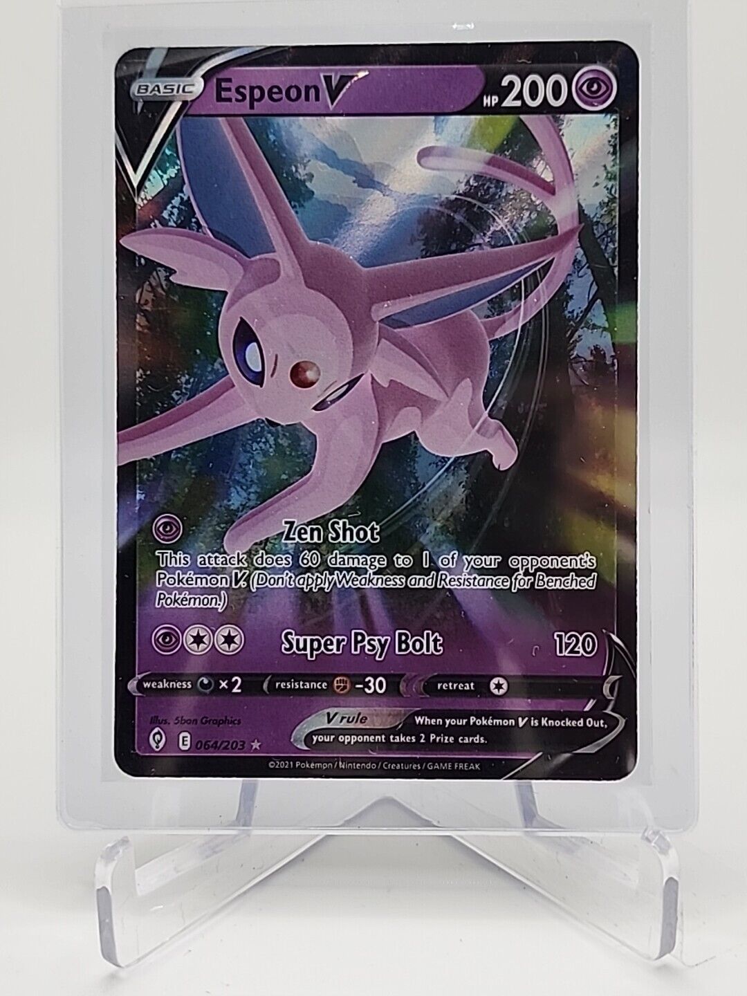 Espeon V  64/203 Pokémon TCG Evolving Skies