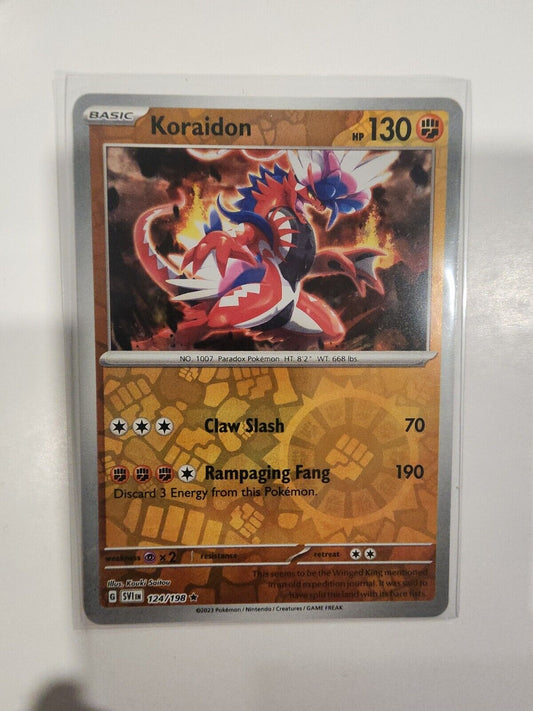 Koraidon [Reverse Holo] 124/198 Pokémon TGC Scarlet & Violet