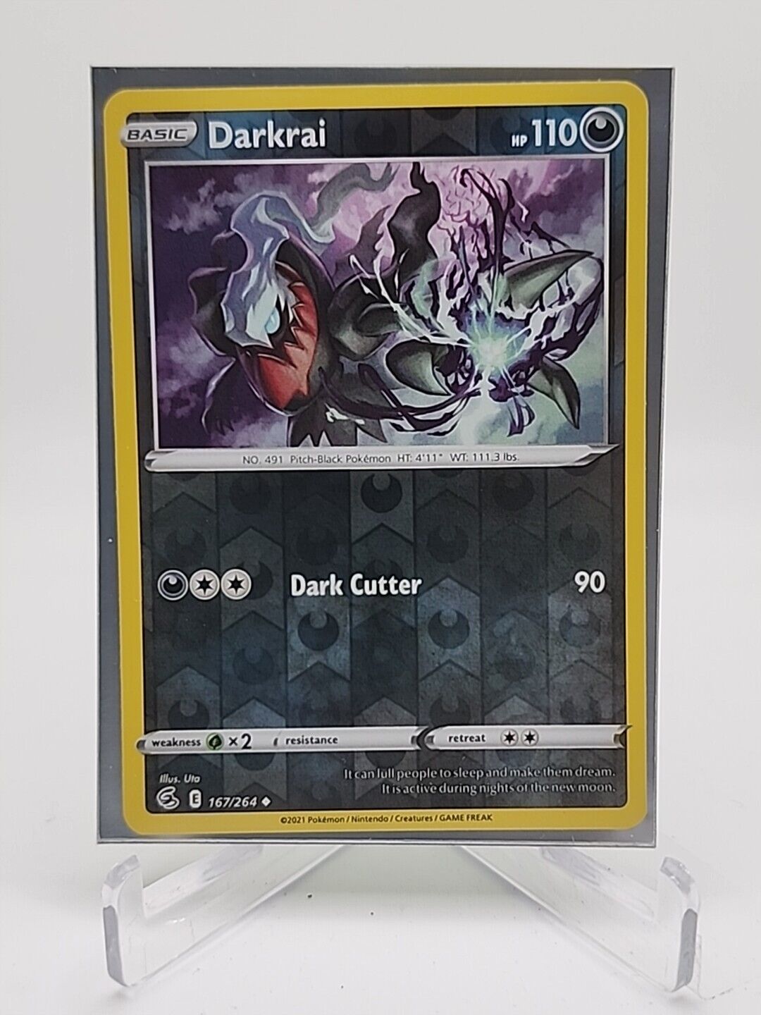 Darkrai [Reverse Holo]  167/264 Pokémon TCG Fusion Strike