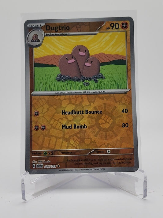 51/165 Dugtrio [Reverse Holo]  Pokémon TGC Scarlet & Violet - 151