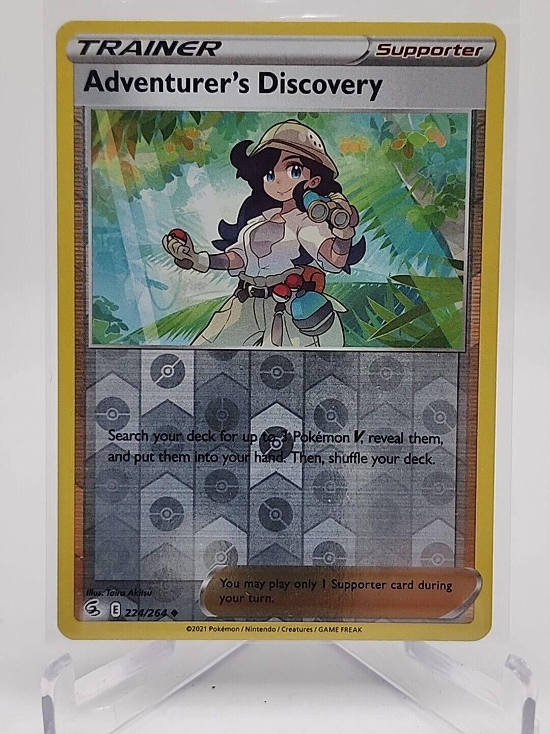 Adventurer's Discovery [Reverse Holo]  224/264 Pokémon TCG Fusion Strike