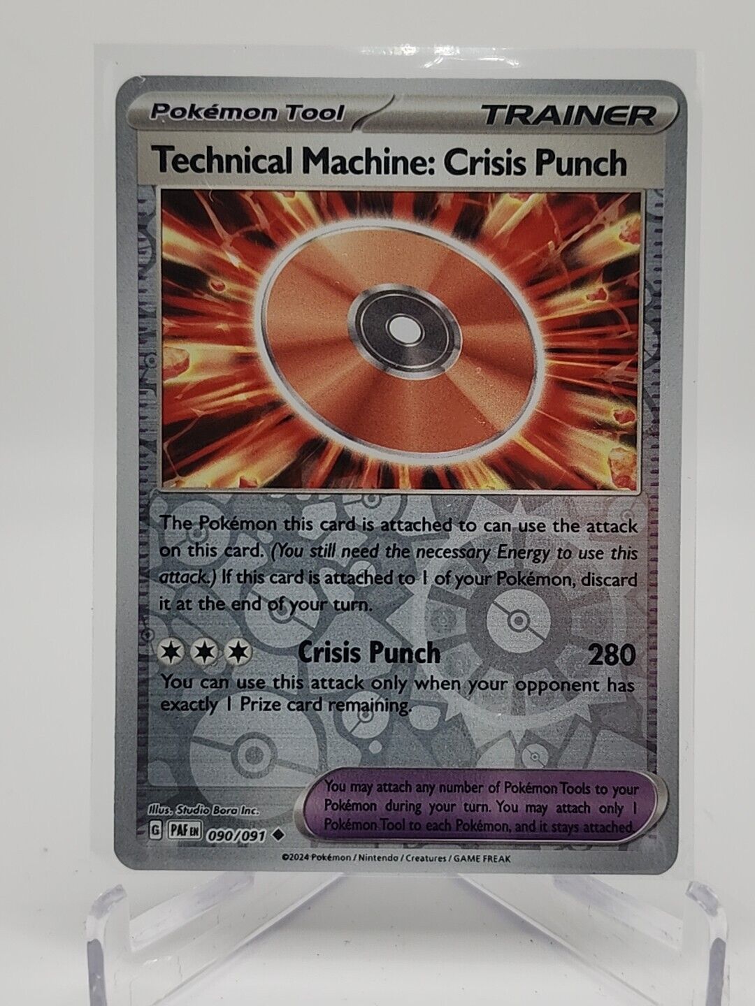 Technical Machine: Crisis Punch [Reverse Holo]  90/91 Pokémon TCG Paldean Fates