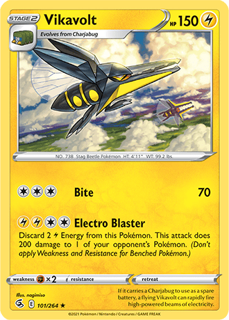 Vikavolt  101/264 Pokémon TCG Fusion Strike