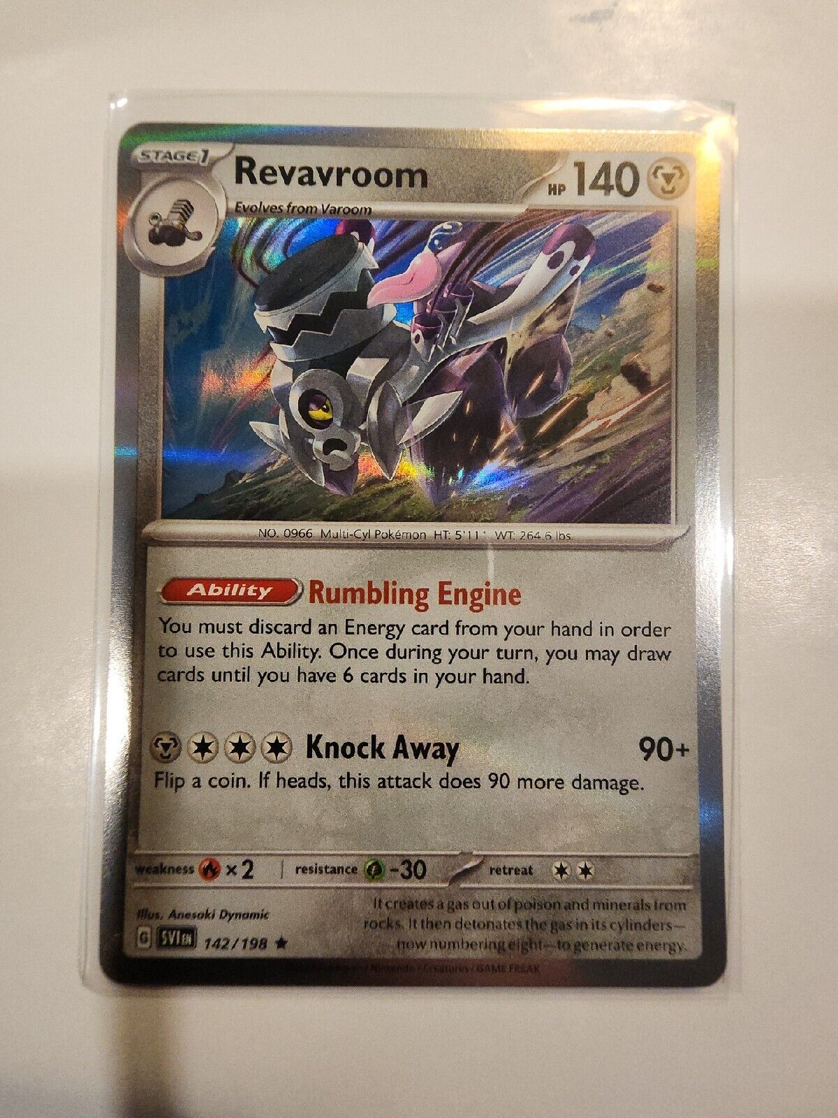 Revavroom [Holo] 142/198 Pokémon TGC Scarlet & Violet