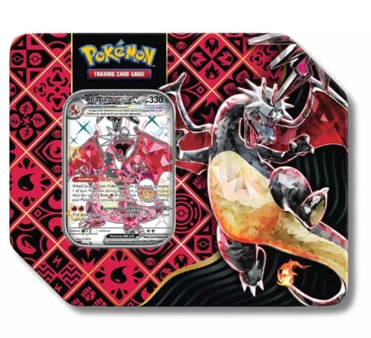 Pokemon Scarlet & Violet Paldean Fates Tin | Shiny Charizard ex