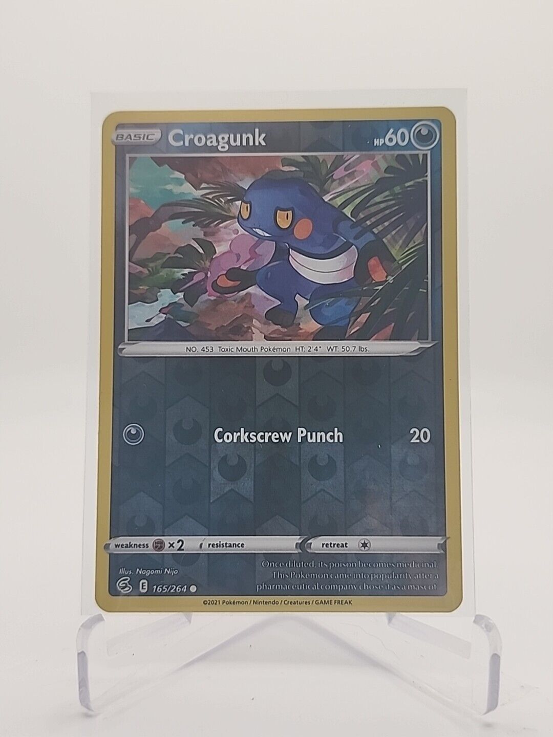 Croagunk [Reverse Holo] 165/264 Pokémon TGC Fusion Strike