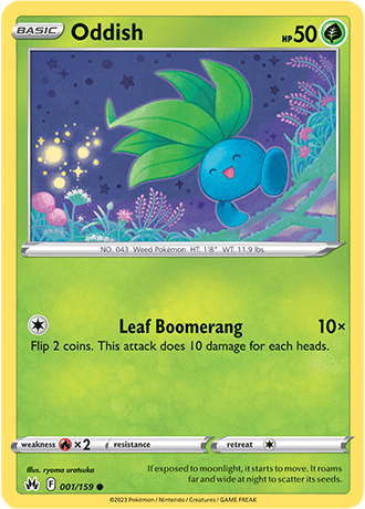 Oddish 1/159 Pokémon TCG Crown Zenith