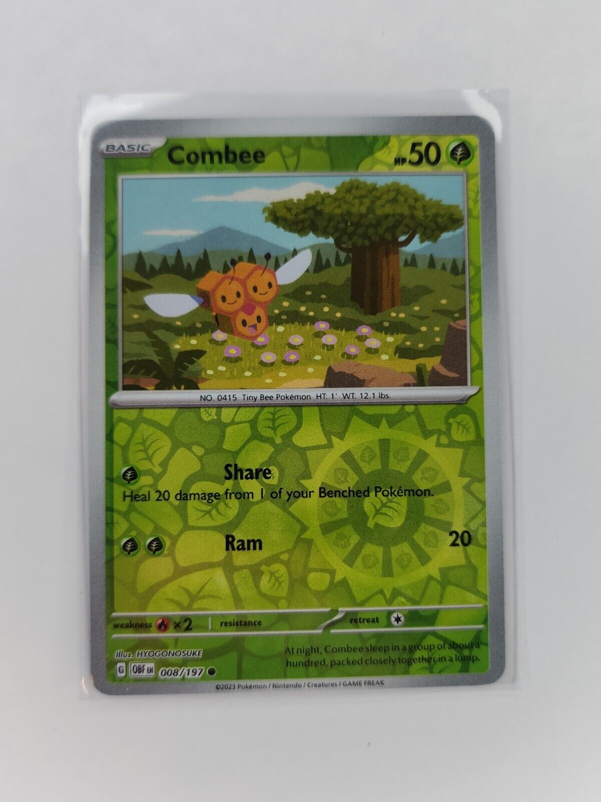 Combee [Reverse Holo] 8/197 Pokémon TGC Obsidian Flames