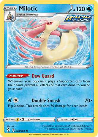 Milotic  38/203 Pokémon TCG Evolving Skies